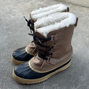 Sorel Brown and Black Winter Boots